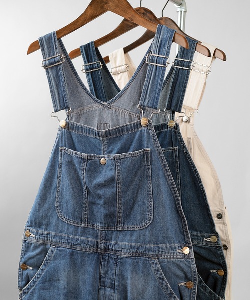 Wrangler（ラングラー）の「【Wrangler/ラングラー】OVERALL オーバーオール/デニム（サロペット/オーバーオール・メンズ・ダークインディゴブルー/ライトインディゴブルー・S/M/L/XL）」の2枚目の写真