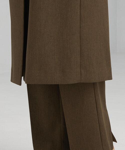 green label relaxing(グリーンレーベルリラクシング)の「ミックス ツイード ロング ベスト(その他アウター・レディース・ブラウン/ナチュラル・FREE)」の13枚目の写真