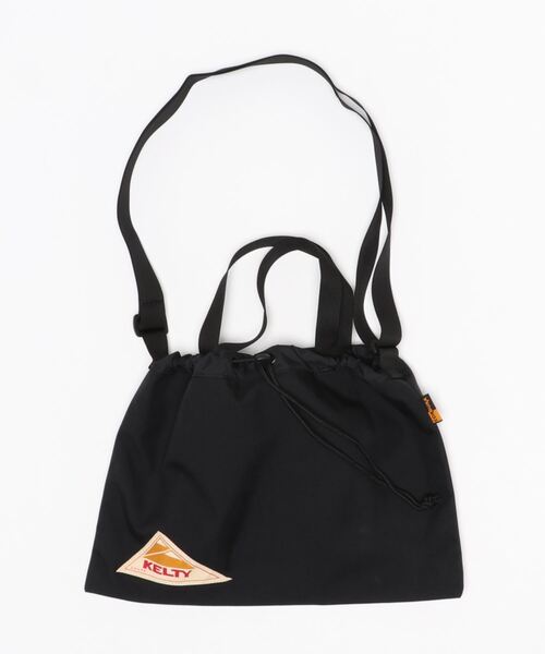 KELTY（ケルティ）の「【KELTY/ケルティ】フラットキンチャクショルダー/FLAT KINCHAKU with HANDLE（ショルダーバッグ・メンズ・ブラック/パープル/ネイビー/レッド/オリーブ/ブルー/グリーン/ダークグレー/サンドベージュ/セージグリーン/タン/マスタード/ブラウン系その他/モカ・FREE）」の2枚目の写真