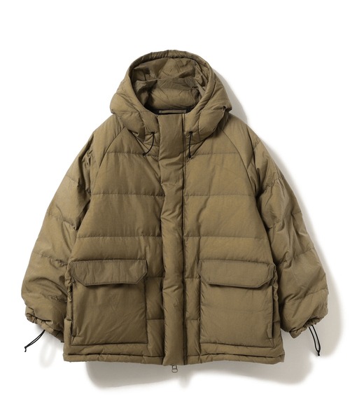 Ray BEAMS(レイビームス)の「GYMPHLEX / フード ダウン ジャケット(ダウンジャケット/コート・レディース・ブラック/ベージュ・12/14)」の10枚目の写真