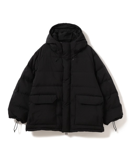 Ray BEAMS(レイビームス)の「GYMPHLEX / フード ダウン ジャケット(ダウンジャケット/コート・レディース・ブラック/ベージュ・12/14)」の6枚目の写真
