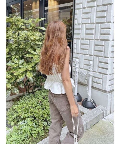 MOUSSY(マウジー)の「GATHER FRILL CAMI トップス(キャミソール・レディース・ブラック/イエロー/アイボリー・FREE)」の21枚目の写真