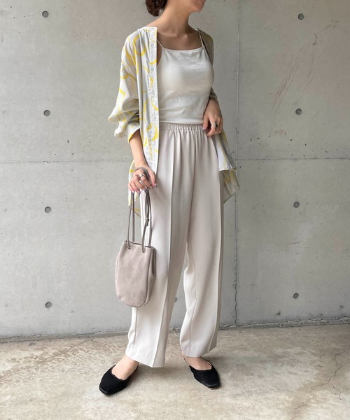 CAPRICIEUX LE'MAGE（カプリシューレマージュ）の「ライン柄フレアシャツ（シャツ/ブラウス・レディース・ベージュ/イエロー・FREE）」の17枚目の写真