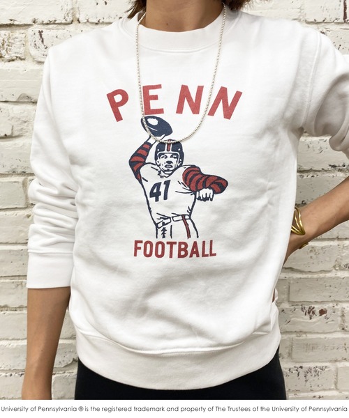 GOOD ROCK SPEED(グッドロックスピード)の「PENNSYLVANIA カレッジスウェット(Tシャツ/カットソー・レディース・オフホワイト・FREE)」の2枚目の写真