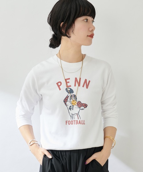 展示のみ美品　 グッドロックスピードカレッジロングT　pennsylvania PENNSYLVANIA カレッジスウェット（Tシャツ/カットソー）｜GOOD