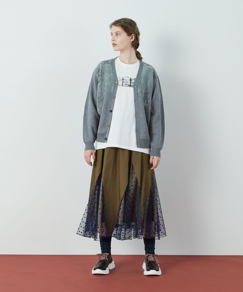 FRAPBOIS（フラボア）の「フラッグスカート（スカート・レディース・カーキ/ネイビー・1）」の14枚目の写真