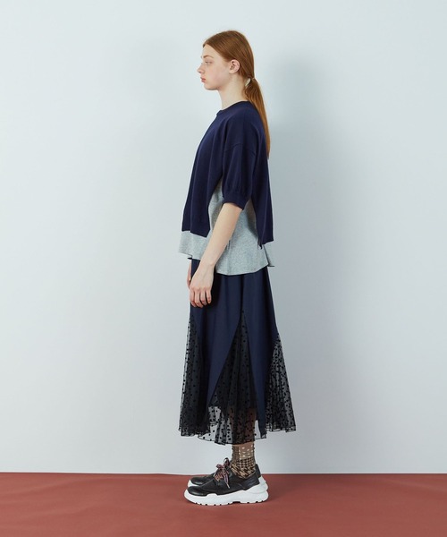 FRAPBOIS（フラボア）の「フラッグスカート（スカート・レディース・カーキ/ネイビー・1）」の19枚目の写真