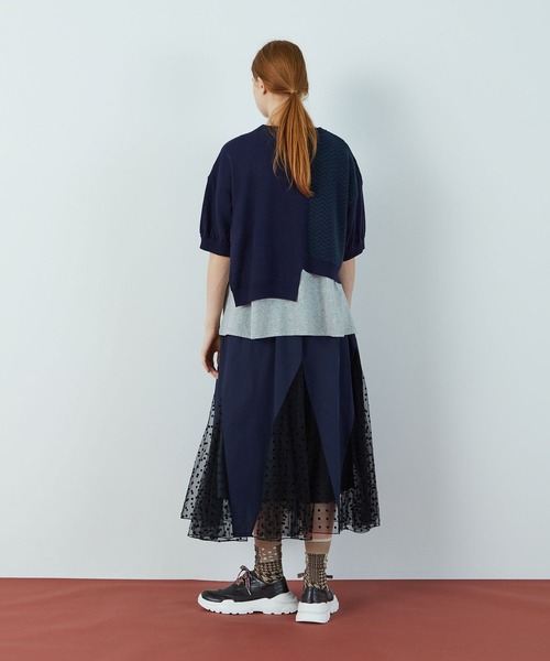 FRAPBOIS（フラボア）の「フラッグスカート（スカート・レディース・カーキ/ネイビー・1）」の20枚目の写真