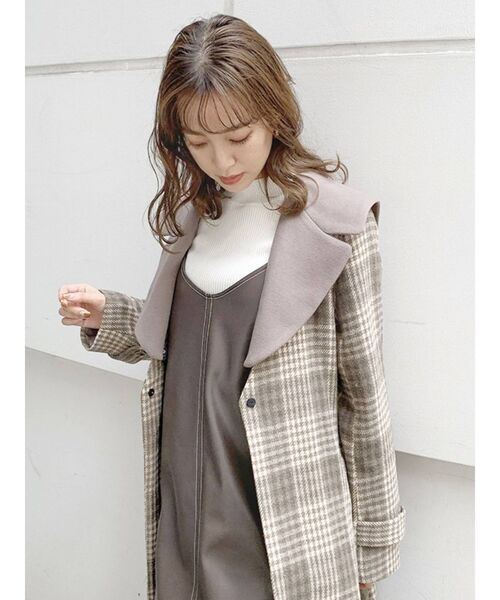 dazzlin(ダズリン)の「セーラーカラーチェスターコート(チェスターコート・レディース・ブルー/モカ/その他1・SMALL/MEDIUM)」の11枚目の写真