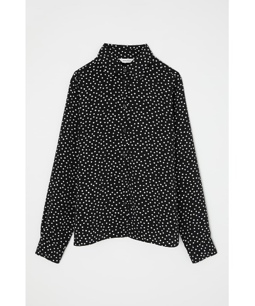 MOUSSY（マウジー）の「DOT PATTERN CLASSIC シャツ（シャツ/ブラウス・レディース・ブラック系その他/レッド系その他・FREE）」の2枚目の写真