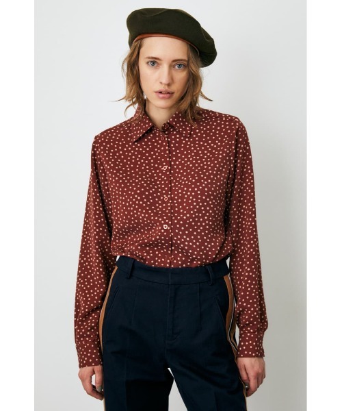 MOUSSY（マウジー）の「DOT PATTERN CLASSIC シャツ（シャツ/ブラウス・レディース・ブラック系その他/レッド系その他・FREE）」の3枚目の写真