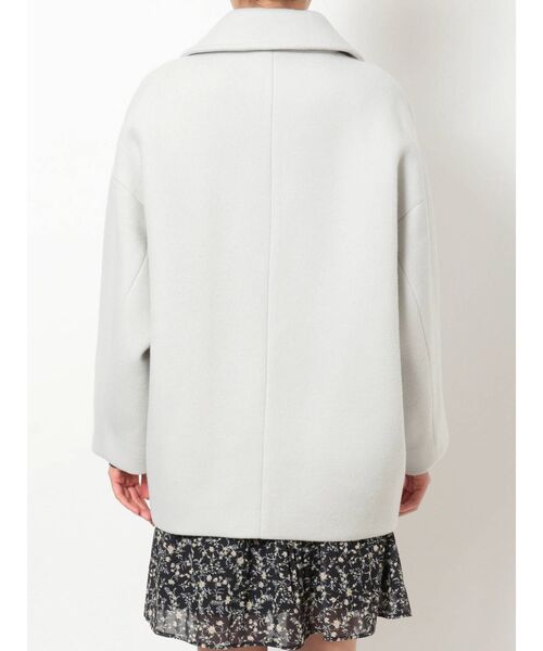 MERCURYDUO（マーキュリーデュオ）の「ウールコクーンダブルコート（ブルゾン・レディース・アイボリー/ミント・FREE）」の16枚目の写真