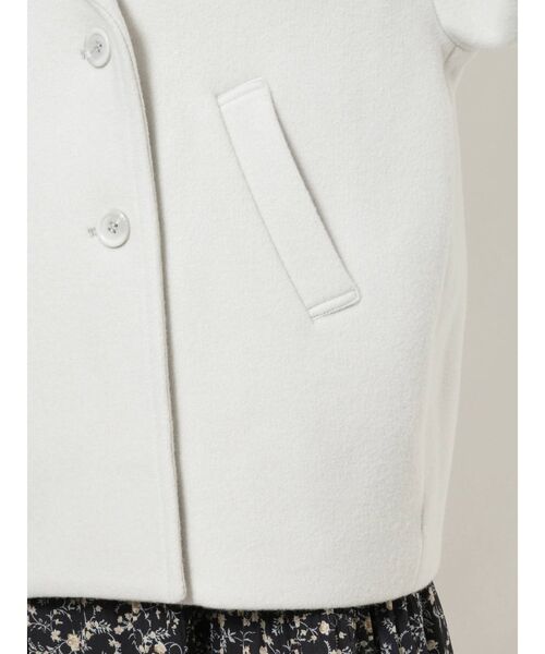 MERCURYDUO（マーキュリーデュオ）の「ウールコクーンダブルコート（ブルゾン・レディース・アイボリー/ミント・FREE）」の8枚目の写真