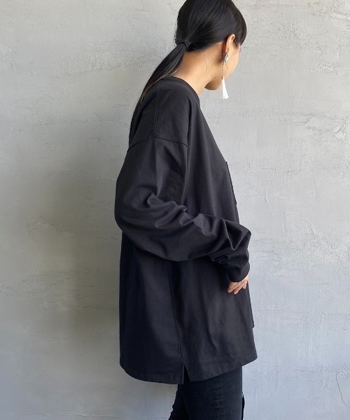 PENDLETON（ペンドルトン）の「[PENDLETON/ペンドルトン] ポケット刺繍ロンT（Tシャツ/カットソー・レディース・ブラック/ベージュ/オフホワイト・M/L）」の11枚目の写真