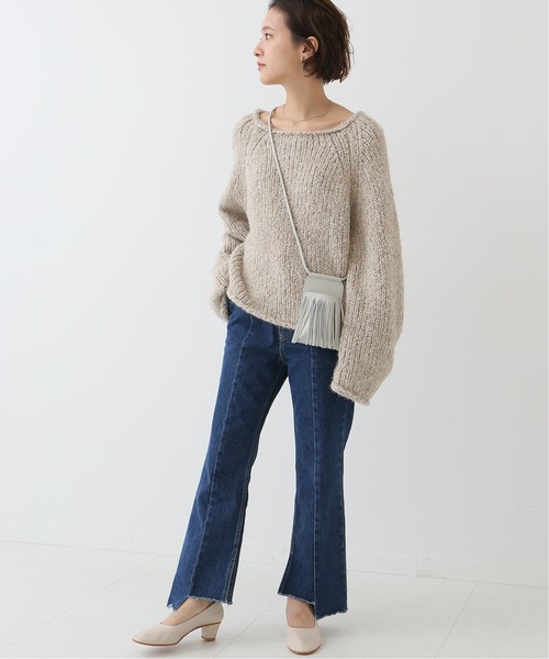 Spick & Span(スピックアンドスパン)の「#【YAHKI】W FACEフリンジスマートフォンケース(ショルダーバッグ・レディース・チャコールグレー/ブラック・FREE)」の14枚目の写真