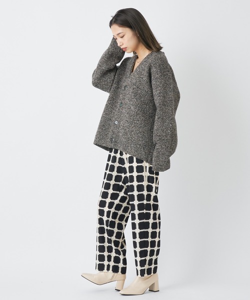 CIAOPANIC（チャオパニック）の「【So_lemn/ソレム】ミラノリブカーディガン（カーディガン/ボレロ・レディース・ブラウン/グレー・FREE）」の5枚目の写真