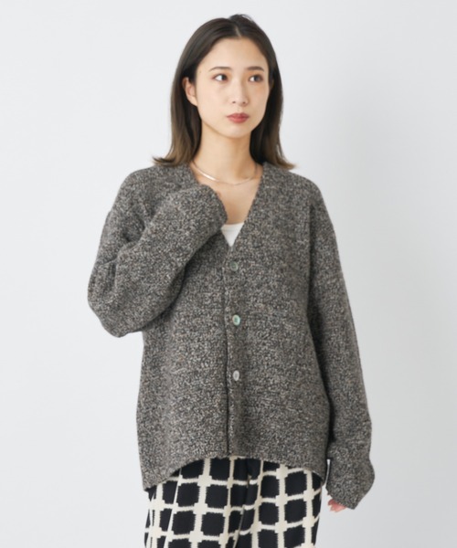 CIAOPANIC（チャオパニック）の「【So_lemn/ソレム】ミラノリブカーディガン（カーディガン/ボレロ・レディース・ブラウン/グレー・FREE）」の7枚目の写真