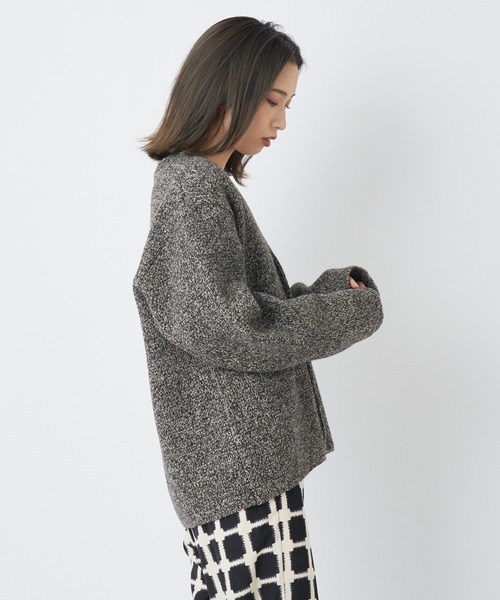 CIAOPANIC（チャオパニック）の「【So_lemn/ソレム】ミラノリブカーディガン（カーディガン/ボレロ・レディース・ブラウン/グレー・FREE）」の18枚目の写真