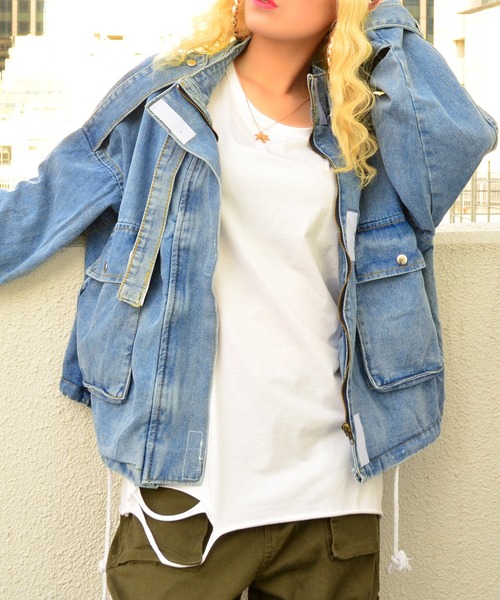 babyShoop（ベイビーシュープ）の「ロング丈デニムジャケット