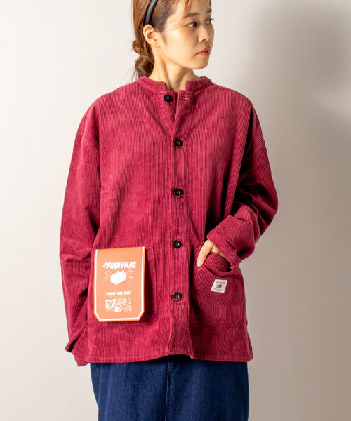 FREDY MAC（フレディーマック）の「【WEB限定】【FREDYMAC/フレディマック】コーデュロイ シェフカバーオール（ブルゾン・メンズ・ブラック/ベージュ/ネイビー/オレンジ/アイボリー/ワイン・MEDIUM/LARGE）」の6枚目の写真