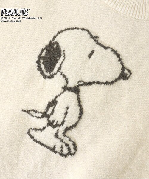PEANUTS(ピーナッツ)の「PEANUTS ジャガードニット(ニット/セーター・キッズ・アイボリー/ブラウン・100/120/140/90)」の4枚目の写真