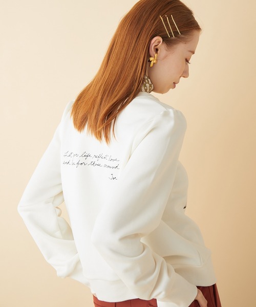 MADEMOISELLE ROPE'（マドモアゼル ロペ）の「【JOSEPH SZABO×VTA】フォトプリントパフスリーブスウェット（スウェット・レディース・ホワイト/ブラック/ホワイト系その他・FREE）」の15枚目の写真