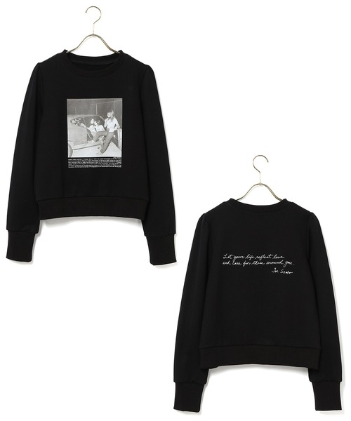 MADEMOISELLE ROPE'（マドモアゼル ロペ）の「【JOSEPH SZABO×VTA】フォトプリントパフスリーブスウェット（スウェット・レディース・ホワイト/ブラック/ホワイト系その他・FREE）」の9枚目の写真