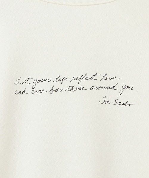 MADEMOISELLE ROPE'（マドモアゼル ロペ）の「【JOSEPH SZABO×VTA】フォトプリントパフスリーブスウェット（スウェット・レディース・ホワイト/ブラック/ホワイト系その他・FREE）」の7枚目の写真