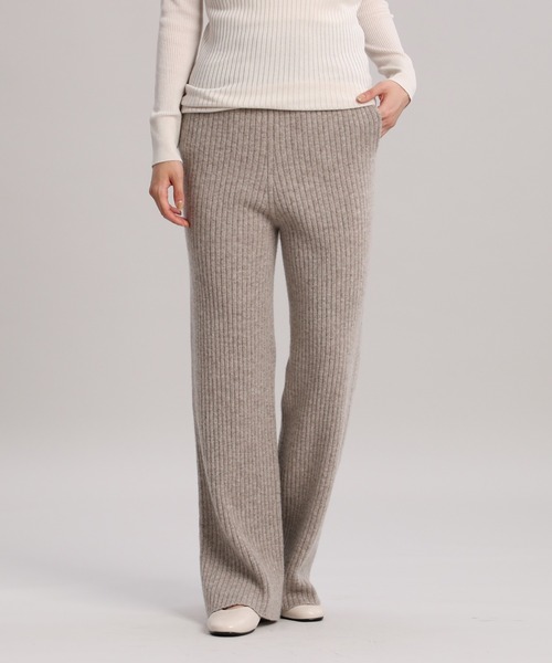YVON（イヴォン）の「《YVON》ホールガーメント(R)ニットパンツ（その他パンツ・レディース・ブラウン/モカ・9号）」の5枚目の写真
