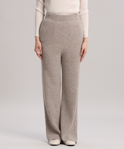 YVON（イヴォン）の「《YVON》ホールガーメント(R)ニットパンツ（その他パンツ・レディース・ブラウン/モカ・9号）」の8枚目の写真