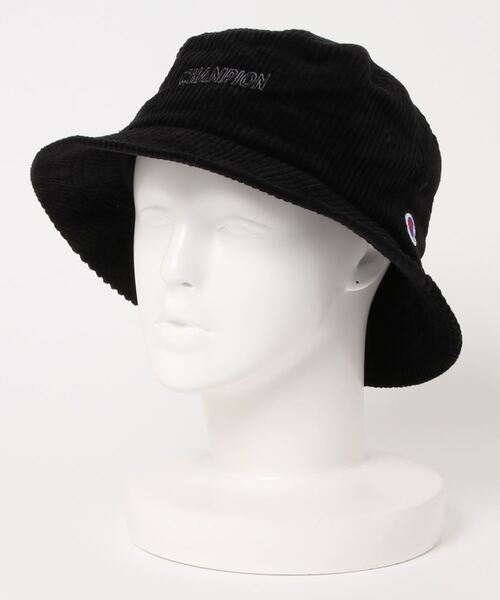 Champion(チャンピオン)の「【CHAMPION/チャンピオン】太コーデュロイバケット ワンポイントブランドロゴ(ハット・メンズ・ブラック/ブラウン/ブラウン系その他・FREE)」の2枚目の写真