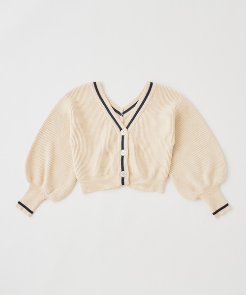 Chico（チコ）の「【新色追加】Vラインショート丈2wayニット