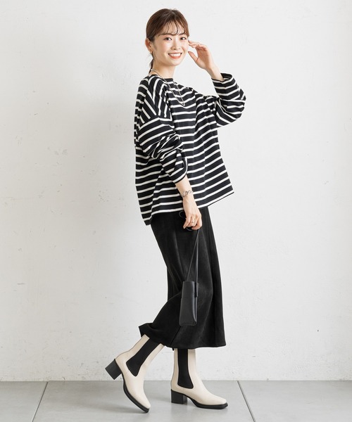 prose verse（プロズヴェール）の「エコスエードナロースカート（スカート・レディース・ブラック/カーキ/アイボリー/ボルドー/グレー系その他/イエロー/ブルー・SMALL/MEDIUM）」の10枚目の写真