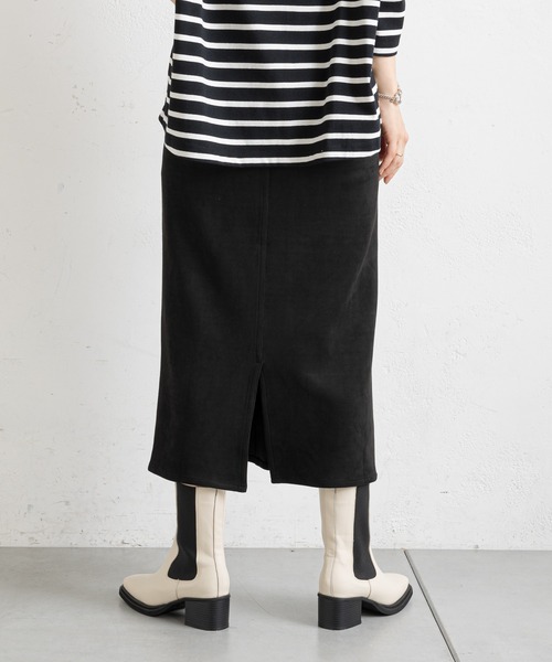 prose verse（プロズヴェール）の「エコスエードナロースカート（スカート・レディース・ブラック/カーキ/アイボリー/ボルドー/グレー系その他/イエロー/ブルー・SMALL/MEDIUM）」の14枚目の写真