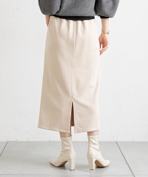 prose verse（プロズヴェール）の「エコスエードナロースカート（スカート・レディース・ブラック/カーキ/アイボリー/ボルドー/グレー系その他/イエロー/ブルー・SMALL/MEDIUM）」の21枚目の写真