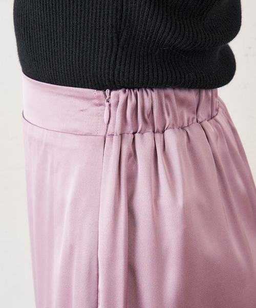 MIIA（ミーア）の「サテンタイトスカート（スカート・レディース・ブラック/イエロー/ピンク・FREE）」の8枚目の写真