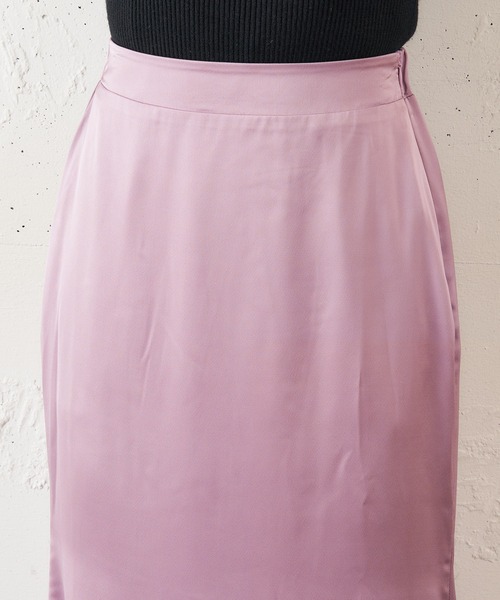 MIIA（ミーア）の「サテンタイトスカート（スカート・レディース・ブラック/イエロー/ピンク・FREE）」の10枚目の写真