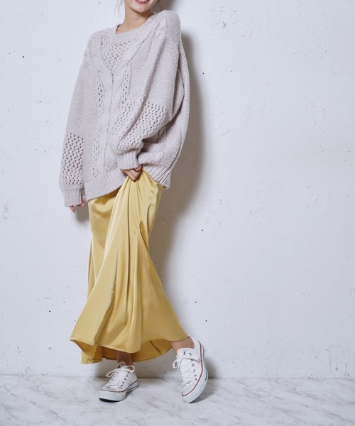 MIIA（ミーア）の「サテンタイトスカート（スカート・レディース・ブラック/イエロー/ピンク・FREE）」の20枚目の写真