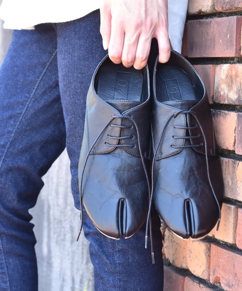 O-NINE（オーナイン）の「タビ レースアップ シューズ / Tabi Dance Shoes（ドレスシューズ・メンズ・ブラック/ダークブラウン・43/44/45/46/40/41/42/39）」の5枚目の写真