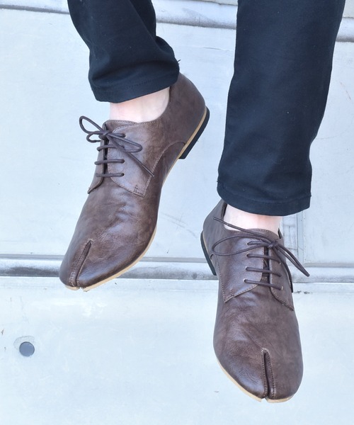 O-NINE（オーナイン）の「タビ レースアップ シューズ / Tabi Dance Shoes（ドレスシューズ・メンズ・ブラック/ダークブラウン・43/44/45/46/40/41/42/39）」の6枚目の写真