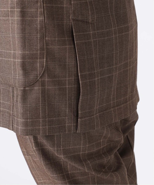 セール】【ジャケット+パンツの2点セット】ストレッチチェック