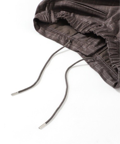 417 EDIFICE（フォーワンセブンエディフィス）の「【ジャケット+パンツの2点セット】ストレッチチェック ダブルジャケットセットアップ（テーラードジャケット・メンズ・ネイビー/ブラウン・SMALL/MEDIUM/LARGE/X-LARGE）」の19枚目の写真