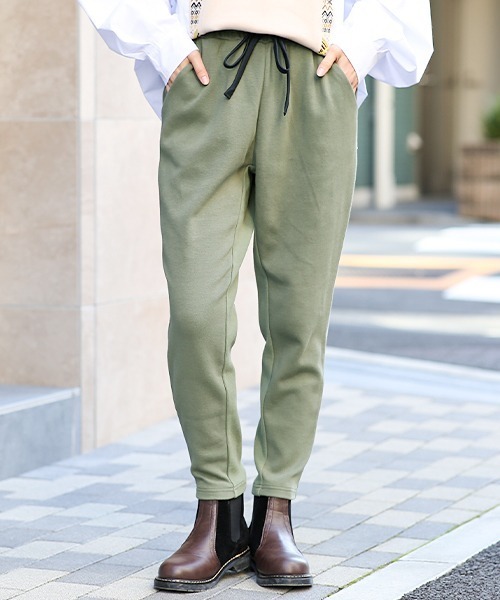 チチカカ（チチカカ）の「吸湿発熱ミラノリブパンツ（その他パンツ・レディース・パープル/ブラック/カーキ・LARGE/MEDIUM）」の3枚目の写真