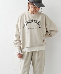 PUAL CE CIN | ピグメント裏毛ショート丈プルオーバー(Tシャツ/カットソー)