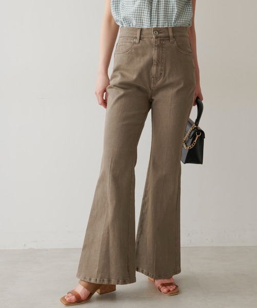 FREE'S MART（フリーズマート）の「【Sシリーズ対応】◇内スリットベルボトムデニムパンツ（デニムパンツ・レディース・ブラック/ワンウォッシュ/ブルー系その他2/ホワイト系その他/ブラウン・X-SMALL/SMALL/MEDIUM）」の3枚目の写真