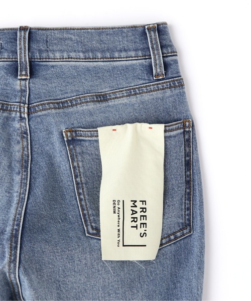 FREE'S MART（フリーズマート）の「【Sシリーズ対応】◇内スリットベルボトムデニムパンツ（デニムパンツ・レディース・ブラック/ワンウォッシュ/ブルー系その他2/ホワイト系その他/ブラウン・X-SMALL/SMALL/MEDIUM）」の22枚目の写真