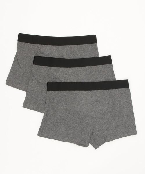 COMMON WARE（コモンウェアー）の「Chevalian：綿95% メンズ ボクサーパンツ 3枚 セット（ボクサーパンツ・メンズ・チャコールグレー/レッド/マルチ/ブラック・X-LARGE/LARGE/MEDIUM/SMALL）」の18枚目の写真