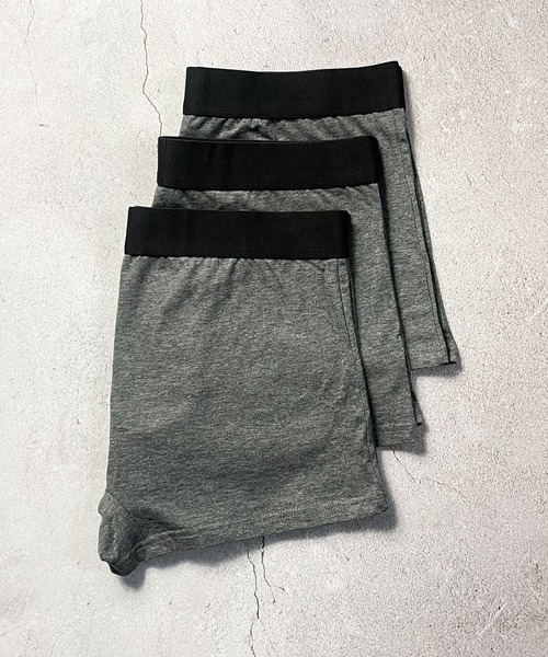 COMMON WARE（コモンウェアー）の「Chevalian：綿95% メンズ ボクサーパンツ 3枚 セット（ボクサーパンツ・メンズ・チャコールグレー/レッド/マルチ/ブラック・X-LARGE/LARGE/MEDIUM/SMALL）」の8枚目の写真
