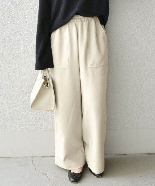 SHIPS any(シップス エニィ)の「SHIPS any: ウール ライク イージー ベイカー パンツ 2◇(その他パンツ・レディース・ブラック/ホワイト・38/36)」の12枚目の写真