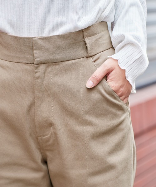 cepo（セポ）の「センターステッチ ストレッチトラウザー（その他パンツ・レディース・ベージュ/オレンジ/ブルー/カーキ・S/M）」の16枚目の写真